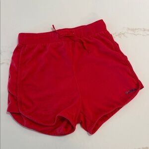 Alaviking Girls Red Large Athletic Shorts